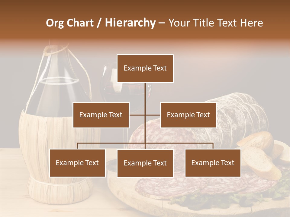 Lunch Drink Bottle Of Wine PowerPoint Template