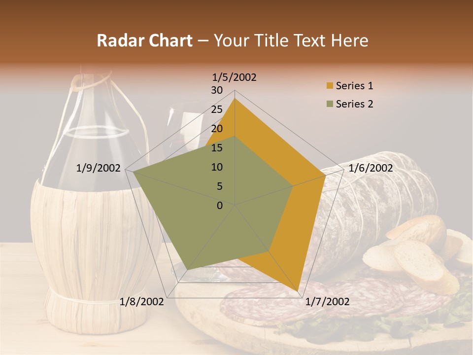 Lunch Drink Bottle Of Wine PowerPoint Template