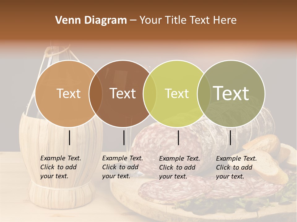 Lunch Drink Bottle Of Wine PowerPoint Template