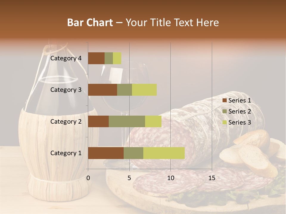 Lunch Drink Bottle Of Wine PowerPoint Template