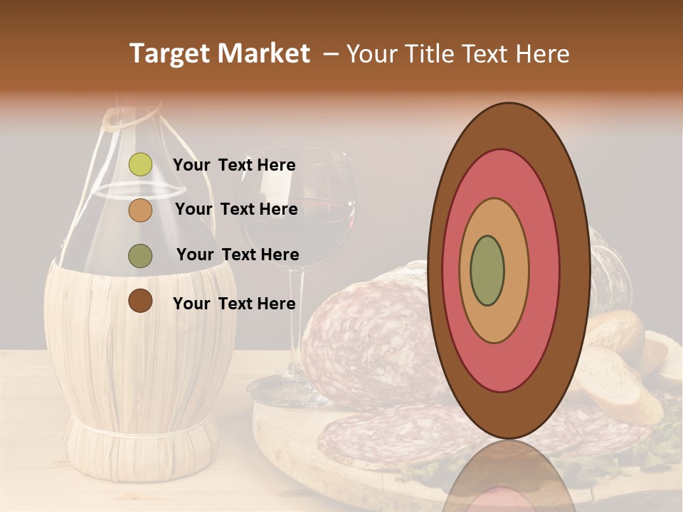 Lunch Drink Bottle Of Wine PowerPoint Template