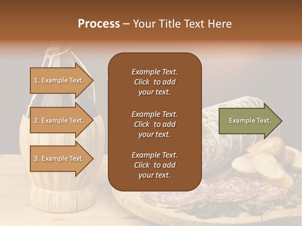 Lunch Drink Bottle Of Wine PowerPoint Template