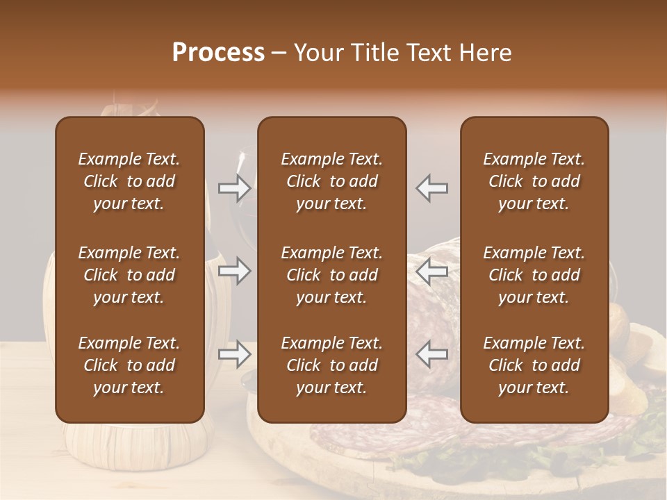 Lunch Drink Bottle Of Wine PowerPoint Template