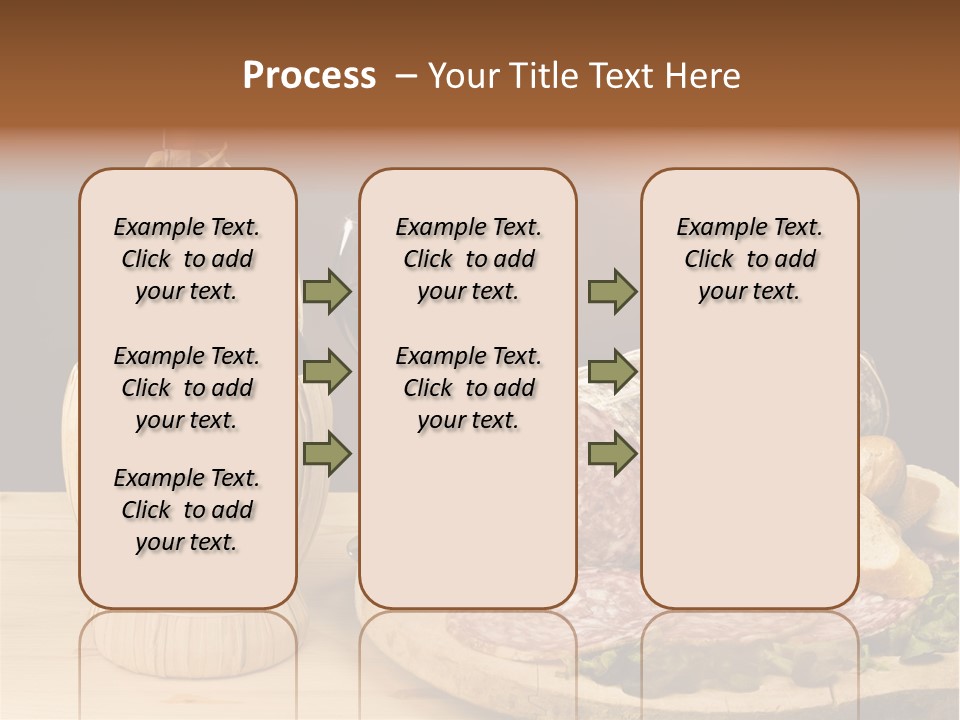 Lunch Drink Bottle Of Wine PowerPoint Template