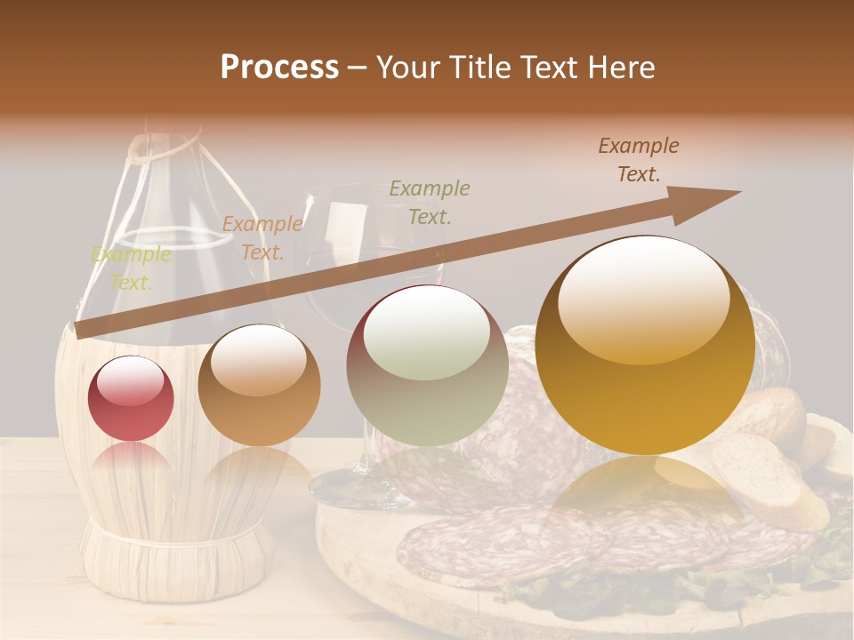 Lunch Drink Bottle Of Wine PowerPoint Template