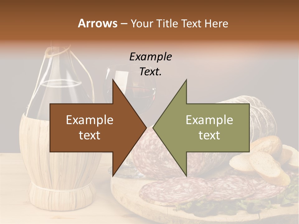 Lunch Drink Bottle Of Wine PowerPoint Template