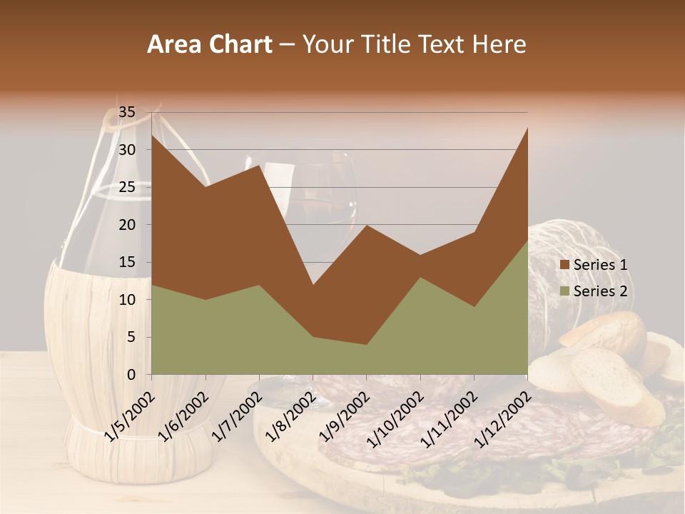 Lunch Drink Bottle Of Wine PowerPoint Template