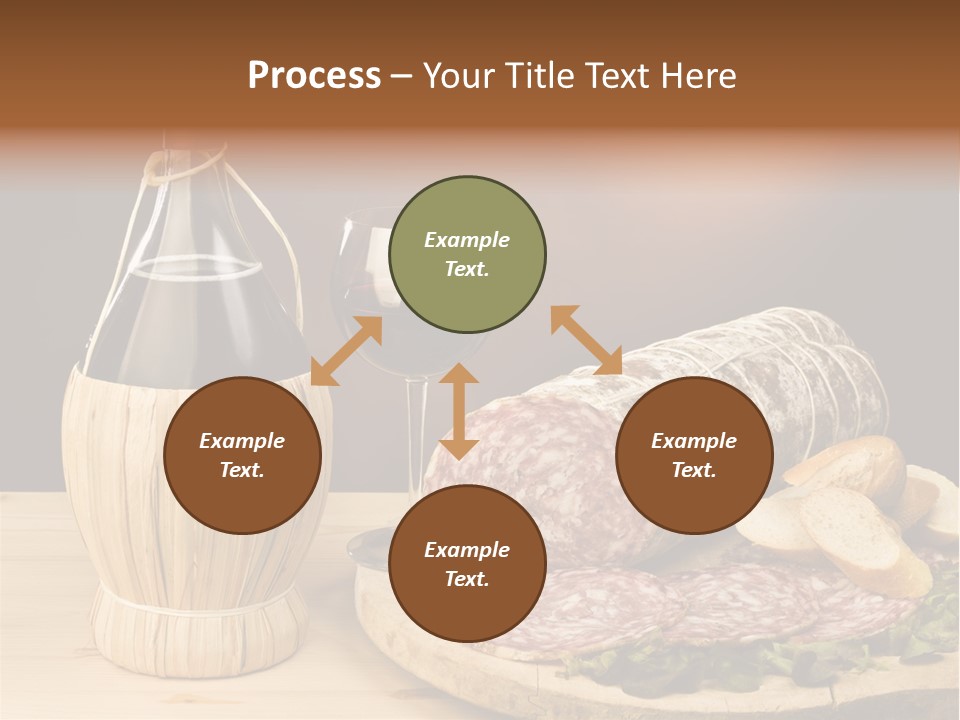 Lunch Drink Bottle Of Wine PowerPoint Template