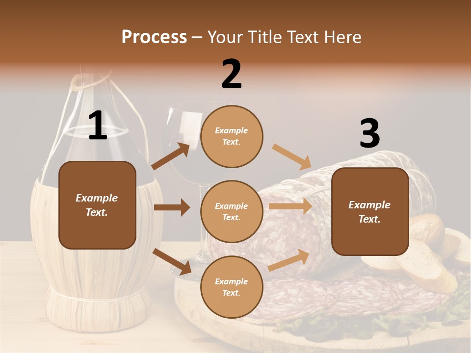 Lunch Drink Bottle Of Wine PowerPoint Template