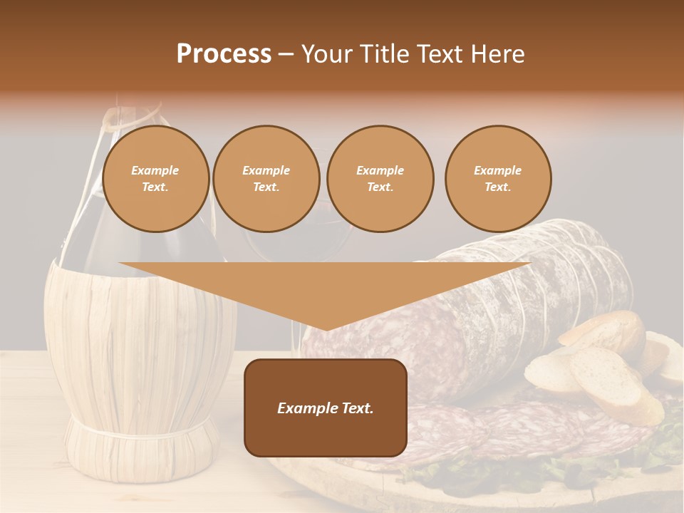 Lunch Drink Bottle Of Wine PowerPoint Template