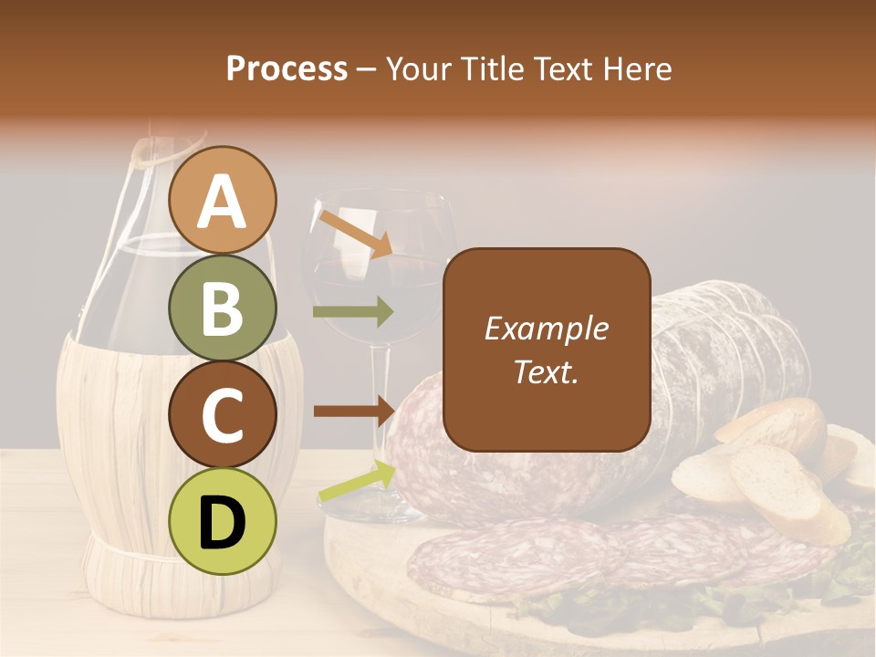 Lunch Drink Bottle Of Wine PowerPoint Template