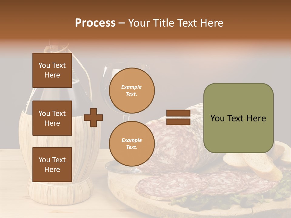 Lunch Drink Bottle Of Wine PowerPoint Template