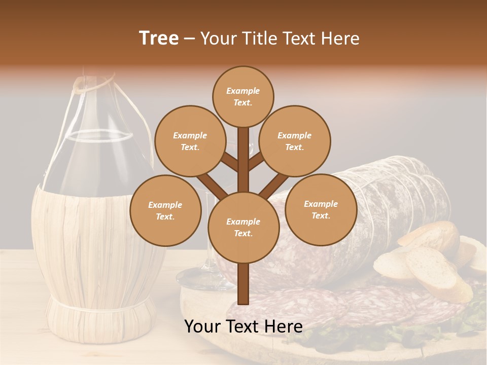 Lunch Drink Bottle Of Wine PowerPoint Template