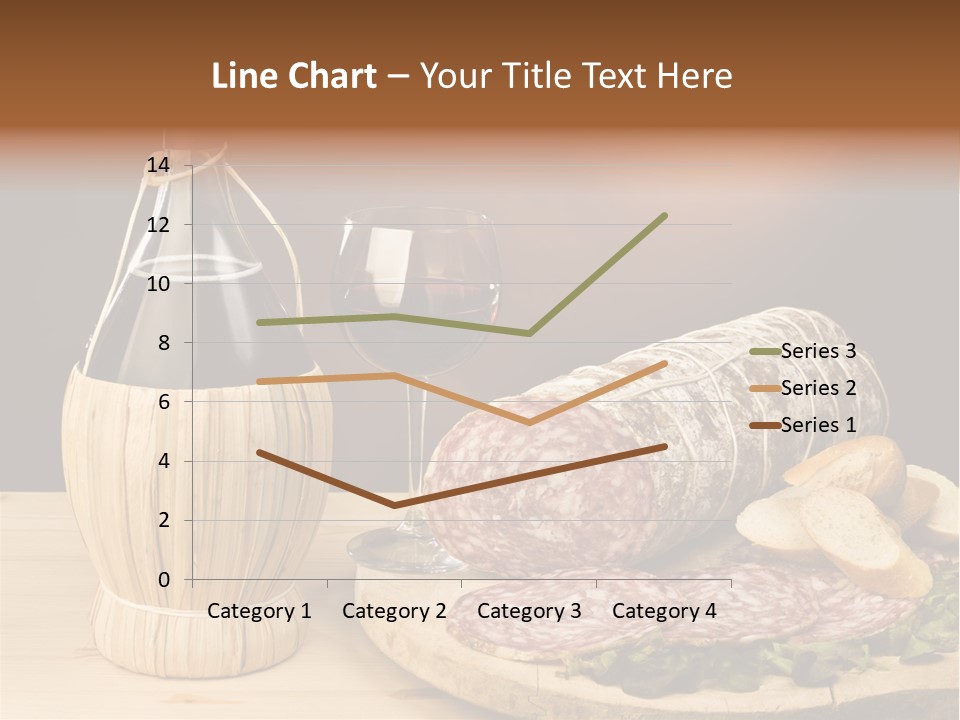 Lunch Drink Bottle Of Wine PowerPoint Template