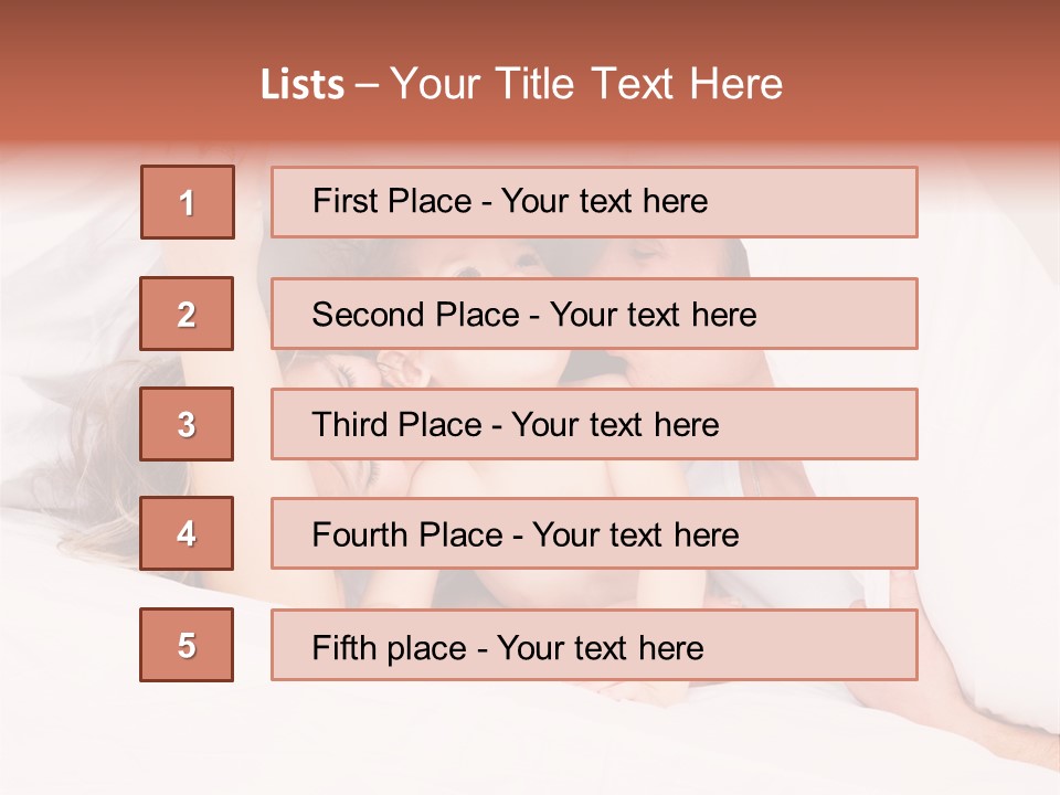 Relations Cheerful Caucasian PowerPoint Template