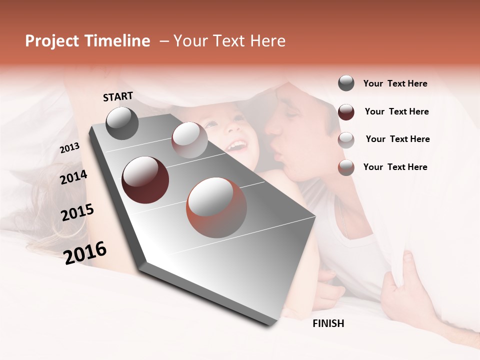 Relations Cheerful Caucasian PowerPoint Template