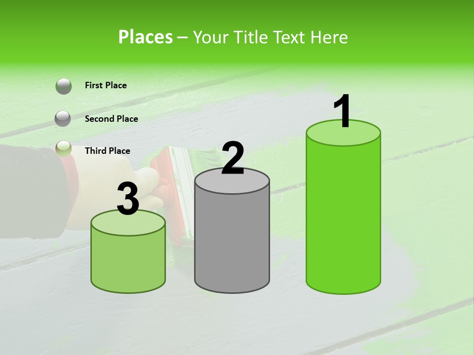 Green Lacquer Painter PowerPoint Template