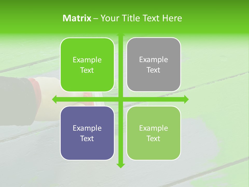 Green Lacquer Painter PowerPoint Template