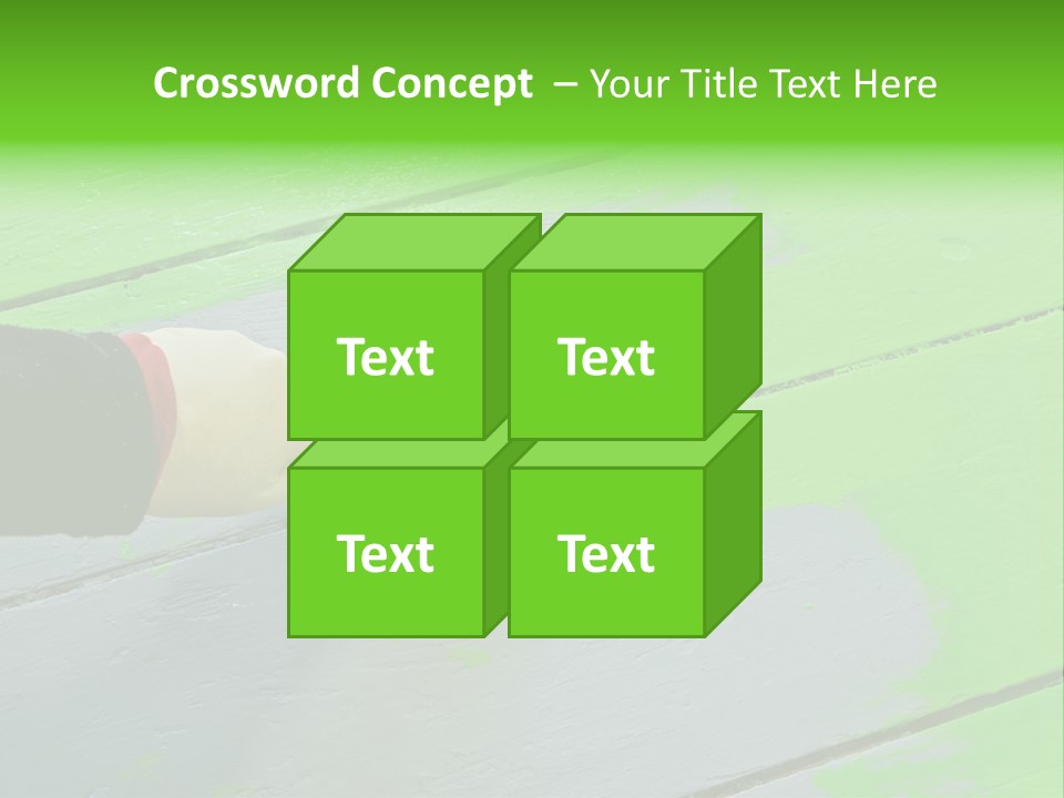 Green Lacquer Painter PowerPoint Template