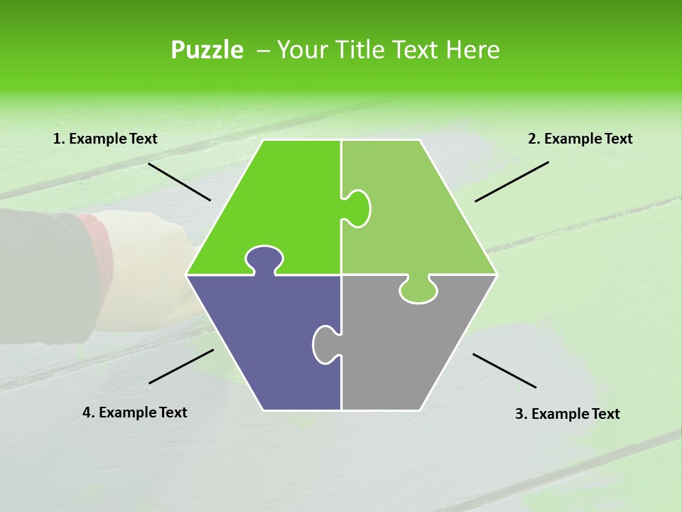 Green Lacquer Painter PowerPoint Template