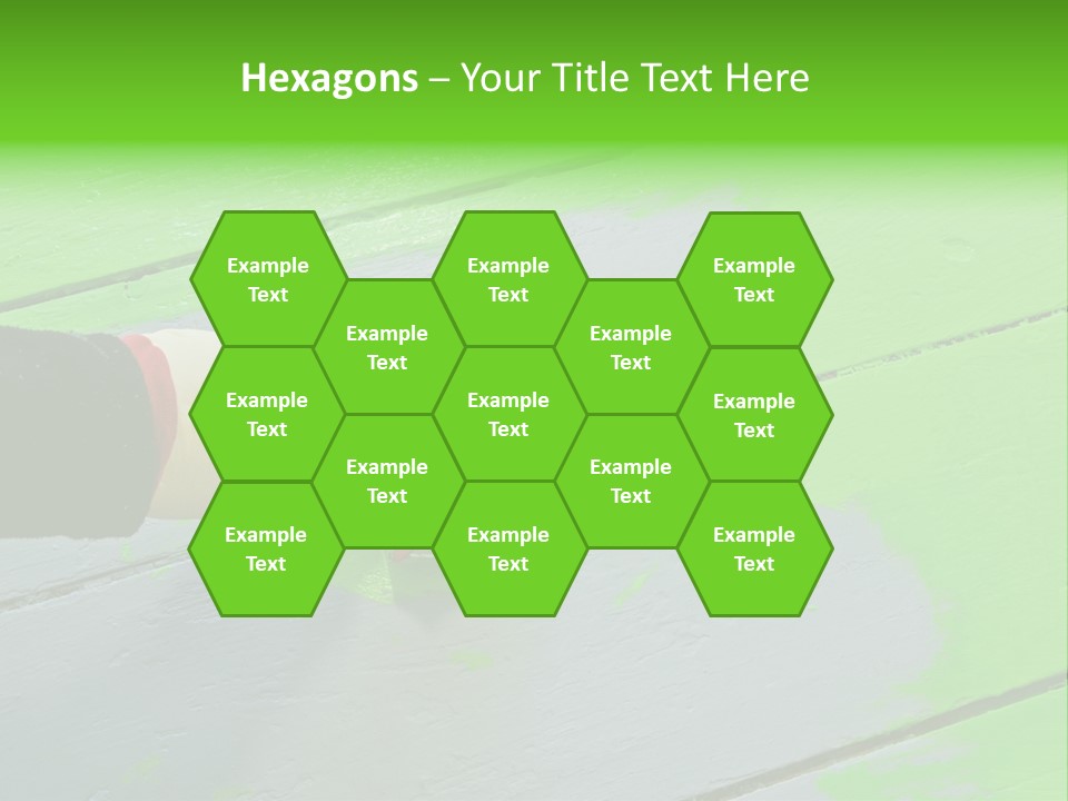 Green Lacquer Painter PowerPoint Template