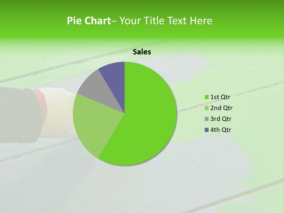 Green Lacquer Painter PowerPoint Template