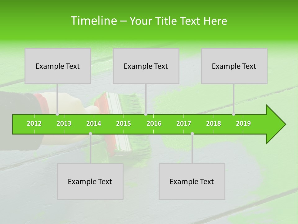 Green Lacquer Painter PowerPoint Template