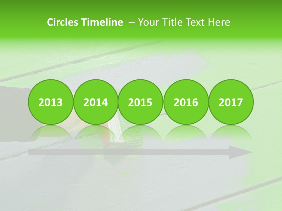 Green Lacquer Painter PowerPoint Template