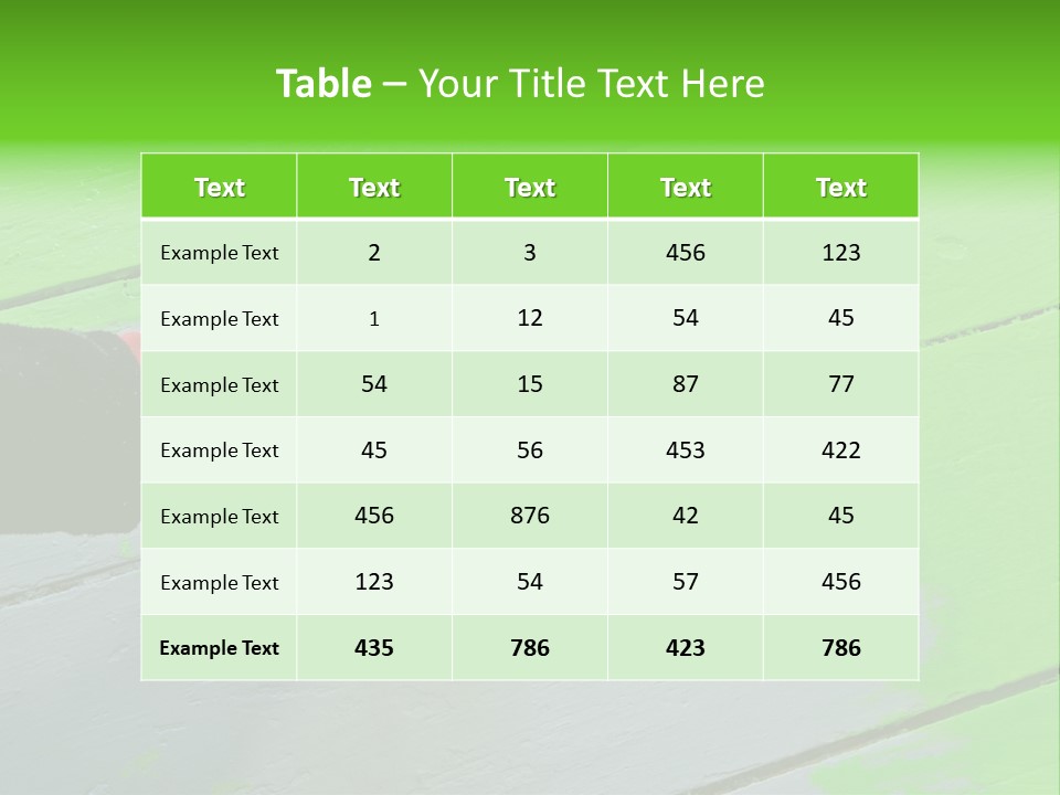 Green Lacquer Painter PowerPoint Template