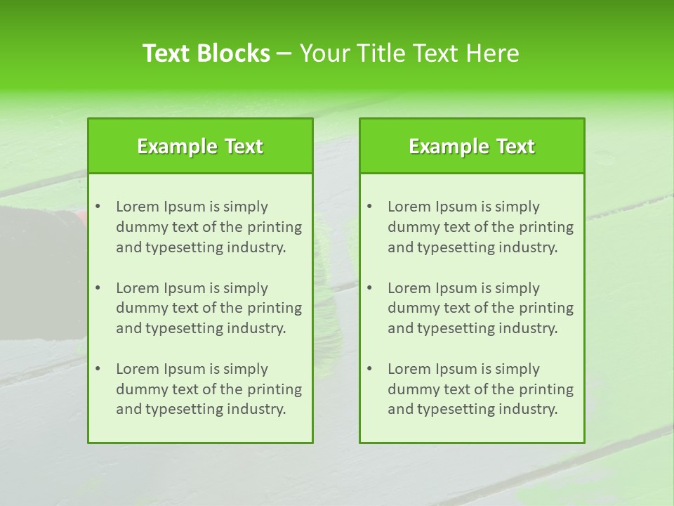Green Lacquer Painter PowerPoint Template