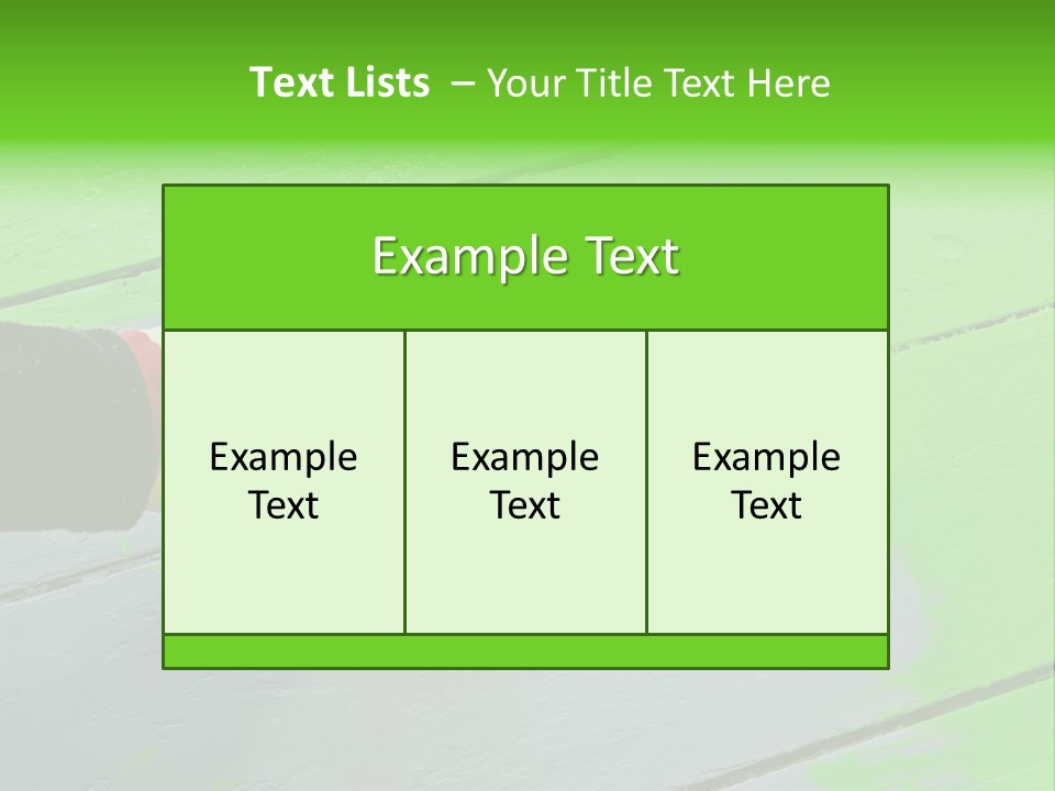 Green Lacquer Painter PowerPoint Template