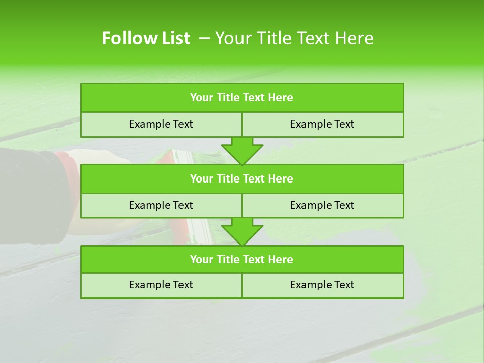 Green Lacquer Painter PowerPoint Template