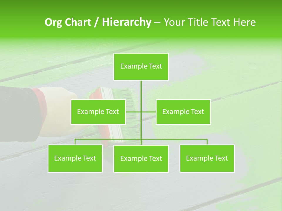 Green Lacquer Painter PowerPoint Template