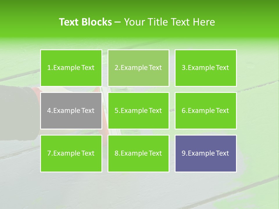 Green Lacquer Painter PowerPoint Template