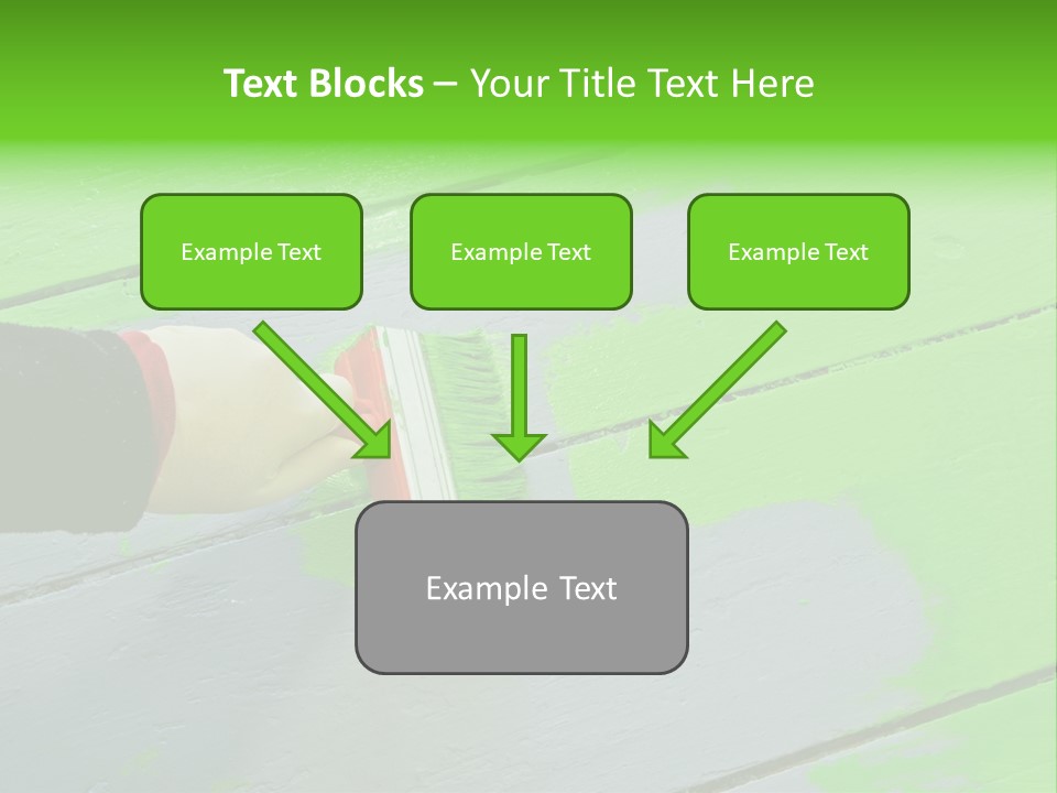 Green Lacquer Painter PowerPoint Template