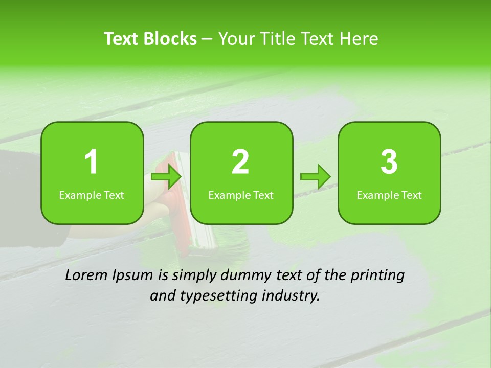 Green Lacquer Painter PowerPoint Template