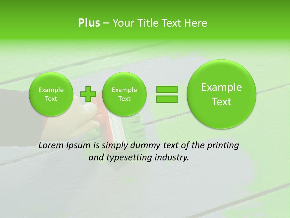 Green Lacquer Painter PowerPoint Template