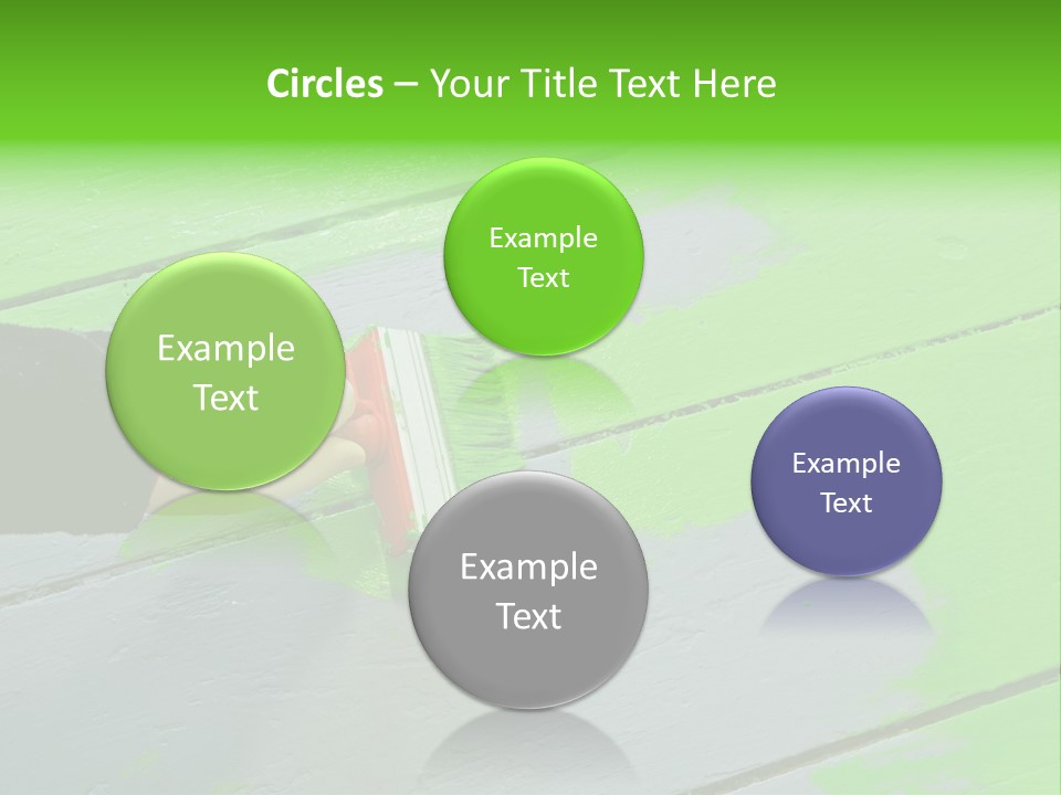 Green Lacquer Painter PowerPoint Template