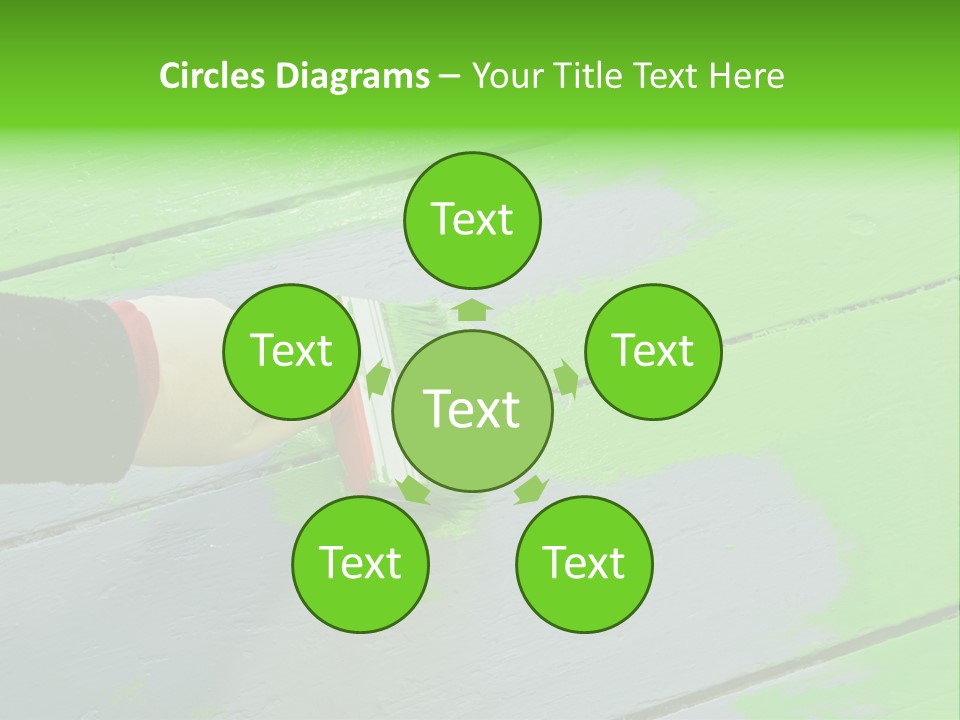 Green Lacquer Painter PowerPoint Template