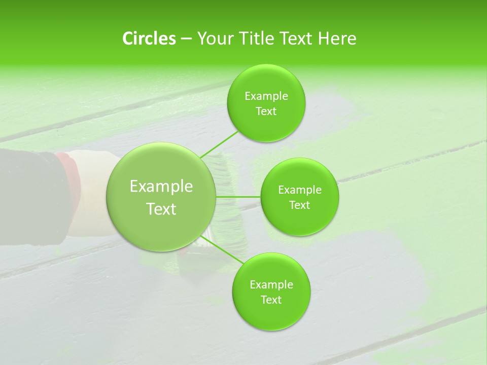 Green Lacquer Painter PowerPoint Template