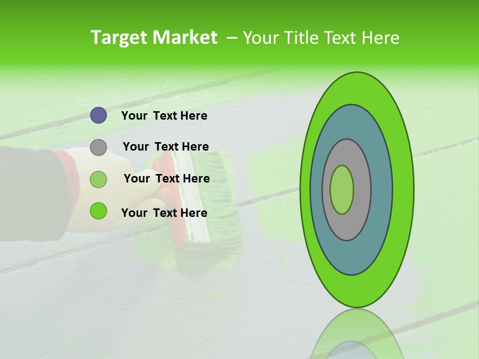Green Lacquer Painter PowerPoint Template