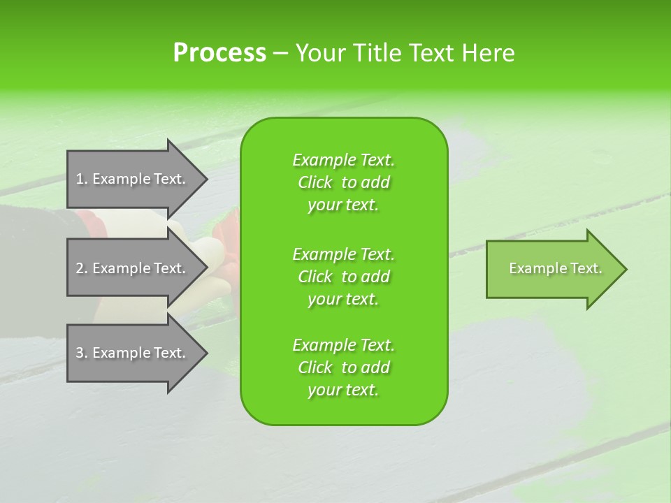 Green Lacquer Painter PowerPoint Template