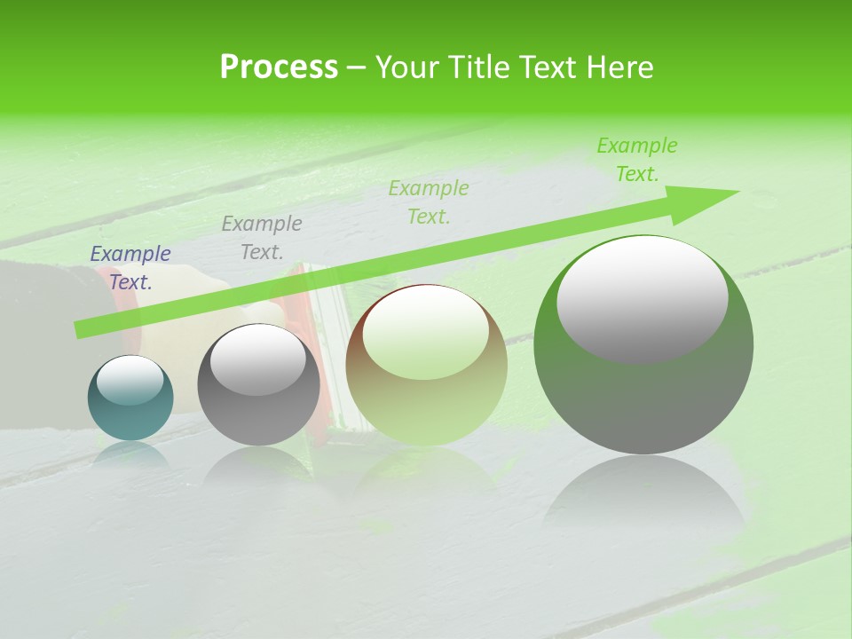 Green Lacquer Painter PowerPoint Template