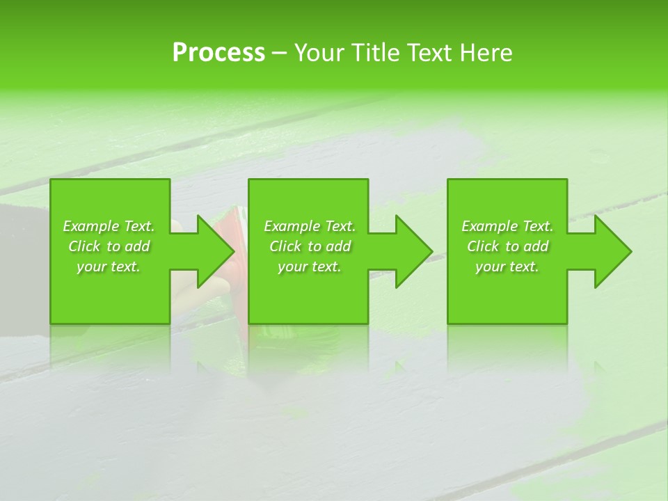 Green Lacquer Painter PowerPoint Template
