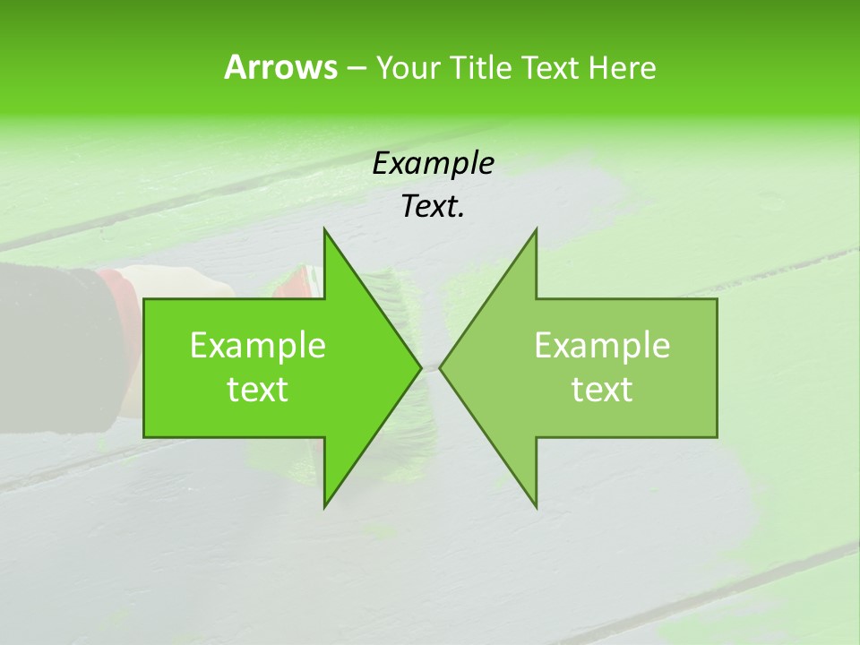 Green Lacquer Painter PowerPoint Template