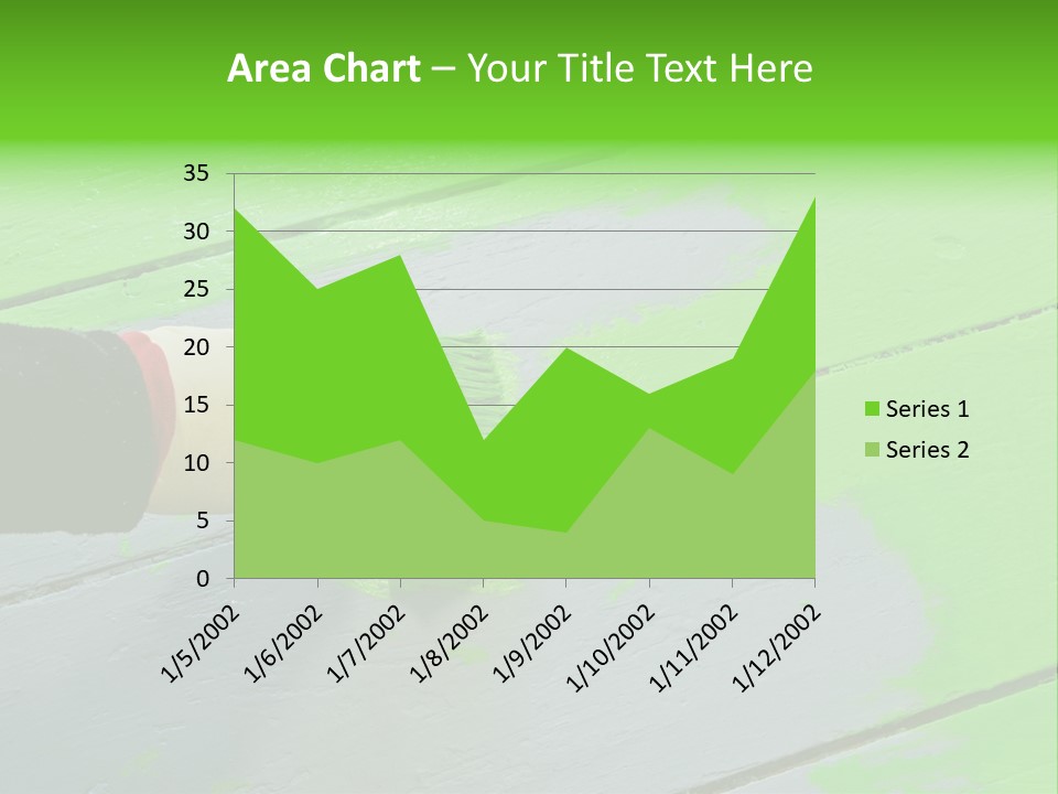 Green Lacquer Painter PowerPoint Template