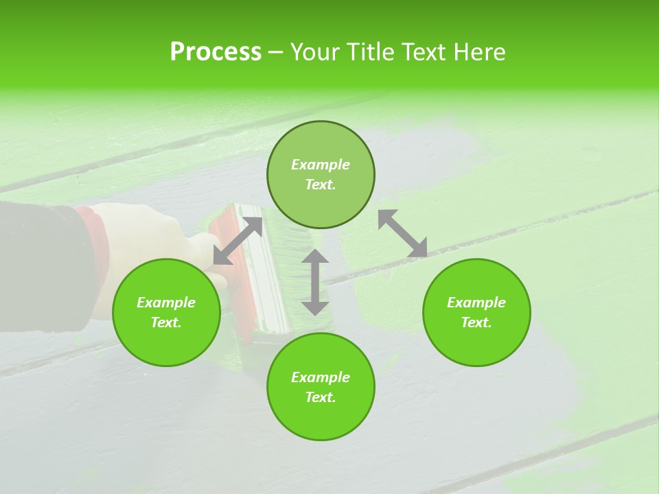 Green Lacquer Painter PowerPoint Template