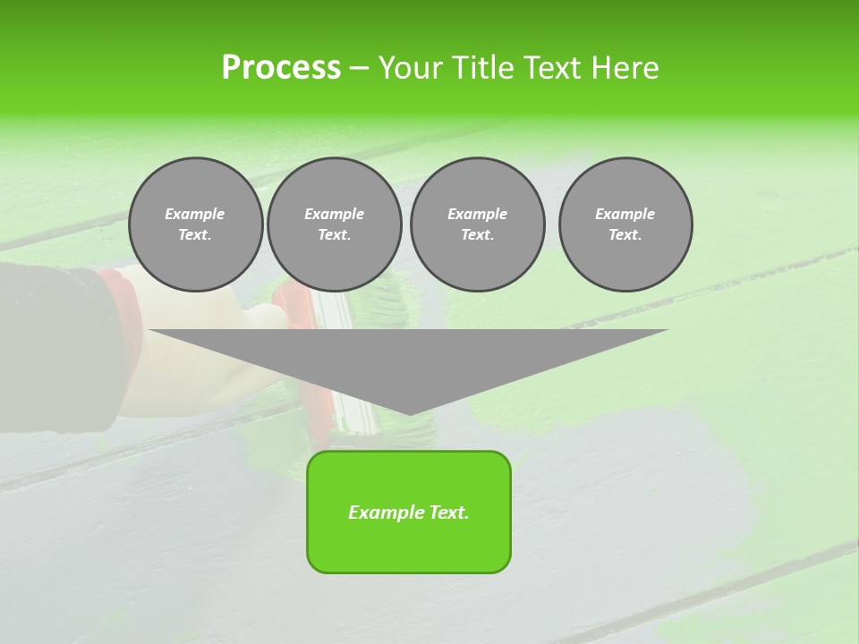 Green Lacquer Painter PowerPoint Template