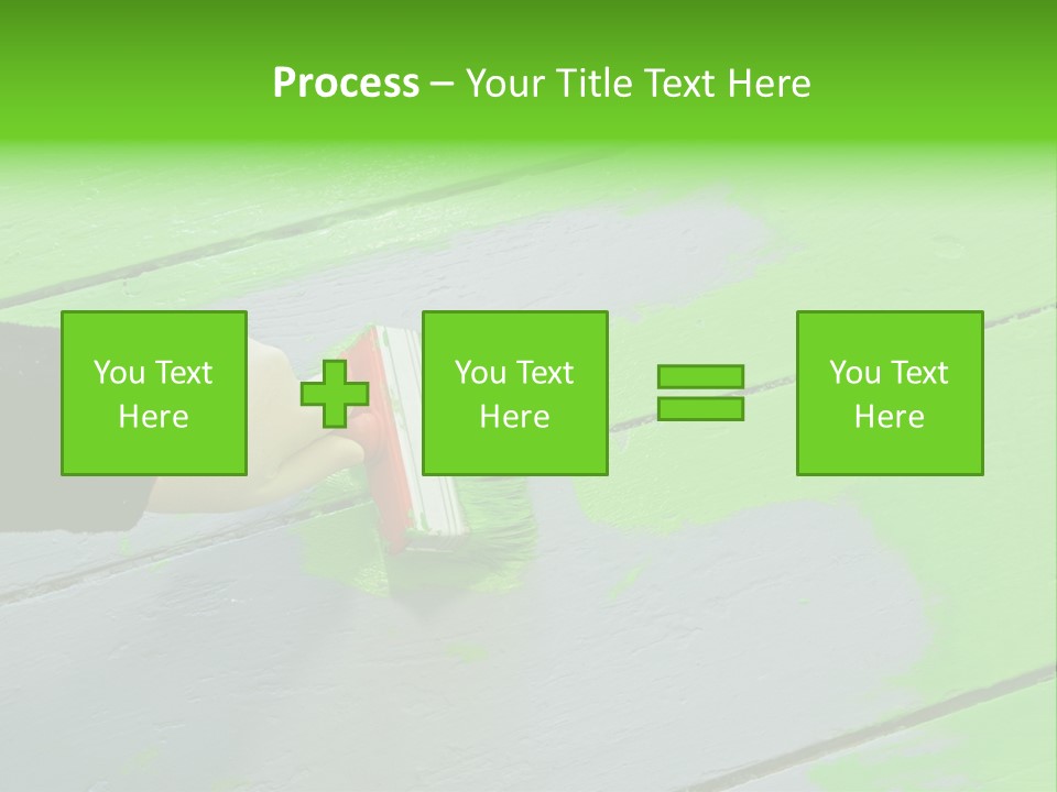 Green Lacquer Painter PowerPoint Template
