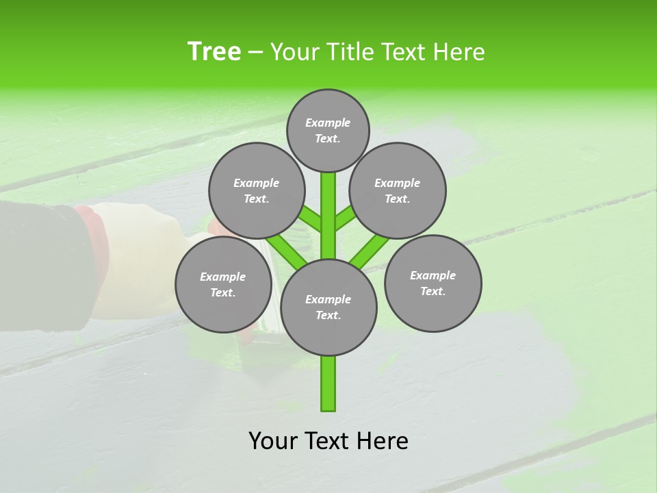 Green Lacquer Painter PowerPoint Template